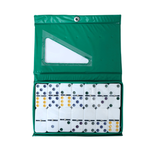 DOMINO PROFISSIONAL 28 PEÇAS EMBALAGEM DE PLÁSTICO COM BOTÃO - 52115008B-VD