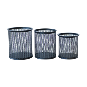 PORTA LÁPIS E CANETAS DE METAL COM 03 PEÇAS - 94590 -PT