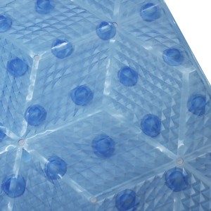 TAPETE PARA BANHEIRO DE USO INTERNO DO BOX ANTIDERRAPANTE EM PVC  38X69CM - TPBOX57-AZ