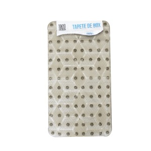 TAPETE PARA BANHEIRO DE USO INTERNO DO BOX ANTIDERRAPANTE EM PVC  38X69CM - TPBOX57-PT