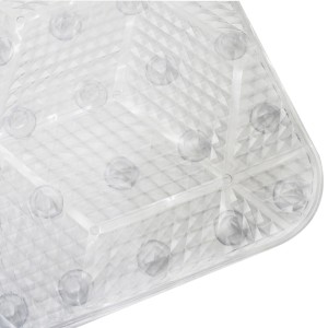TAPETE PARA BANHEIRO DE USO INTERNO DO BOX ANTIDERRAPANTE EM PVC  38X69CM - TPBOX57-TR