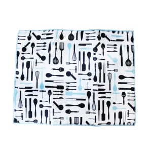 APARADOR DE TECIDO E ESCORREDOR DE LOUÇA DE POLIÉSTER 39X49 - HU55402-B