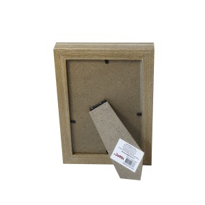 PORTA RETRATO PÉ GRAVATA DE MADEIRA MODELO CAIXA - 10X15CM - SXCX4838