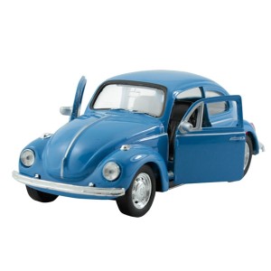 MINIATURA METAL MIX VOLKSWAGEN BEETLE AZUL 1:34-39 - DMC2423