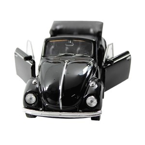 MINIATURA METAL MIX VOLKSWAGEN BEETLE CONVERSIVEL PRETO 1:34-39 - DMC2423