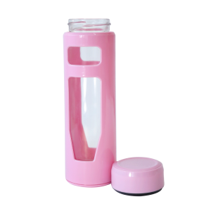 GARRAFA DE VIDRO REVESTIDA COM CAPA PLÁSTICA 400ML - SXYT4860-RS