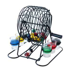 JOGO DE BINGO COM COPO SHOT DRINK 25ML COM 55 PEÇAS - FNG6620