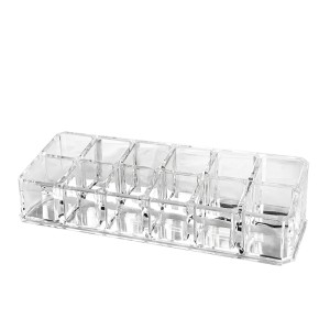 ORGANIZADOR DE COSMETICOS 12 ESPAÇOS PARA BATOM 4X17CM - HD65206