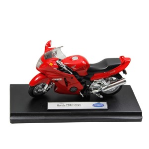 MINIATURA METAL MOTO HONDA CBR1100 XX VERMELHA/PRETA 1:18 - DMC3349
