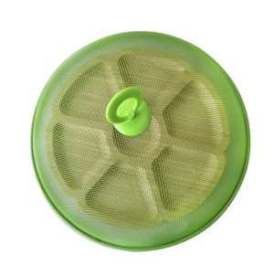 TELA PROTETORA DE ALIMENTOS EM METAL COM ALÇA NO TOPO 29CM - TRC8216-VD