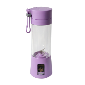 MINI LIQUIDIFICADOR DE PLÁSTICO COM 4 LÂMINAS E CARREGADOR USB 380ML - CA09569-LL