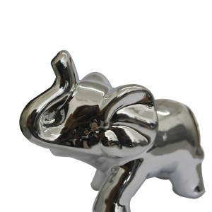 ENFEITE DE ELEFANTE EM CERÂMICA 9X11 CM  - MG2950-PTA