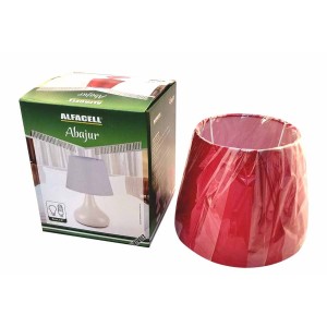 ABAJUR EM CERÂMICA COM CÚPULA EM POLIÉSTER E PVC 30X20CM BIVOLT - AL55004-VM