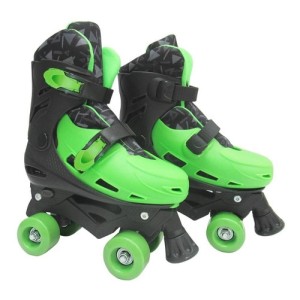 PATINS ROLLER VERDE DE PLÁSTICO AJUSTÁVEL NUMERAÇÃO DO 33 AO 36 - DMR5854M