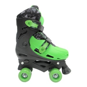PATINS ROLLER VERDE DE PLÁSTICO AJUSTÁVEL NUMERAÇÃO DO 33 AO 36 - DMR5854M