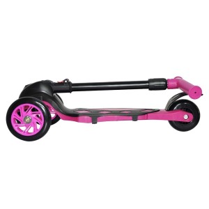 PATINETE DE PLÁSTICO E METAL DOBRÁVEL COM 03 RODAS 40KG POWER ROSA - DMR5552