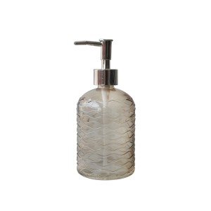 PORTA SABONETE LÍQUIDO EM VIDRO 450 ML - CHI2040-AMBAR