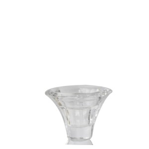 CASTIÇAL DE VIDRO DETALHADO 12CM - CHI1849