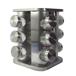 PORTA TEMPERO GIRATÓRIO CANTOS ARREDONDADOS 12 PEÇAS - TRC8420