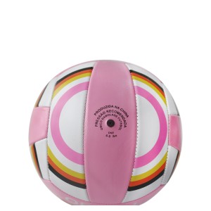 BOLA DE VOLEI DE PVC NO TAMANHO 5 ROSA E BRANCA - BFV6055-B