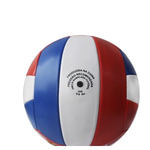BOLA DE VOLEI DE PVC NO TAMANHO 5 VERMELHA, BRANCA E AZUL - BFV6055-A