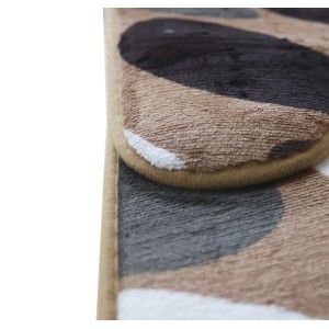 JOGO DE TAPETE PARA BANHEIRO DE POLIÉSTER COM 02 PCS - 894279-A