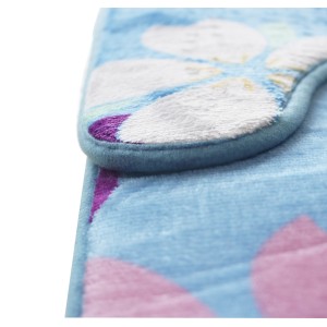 JOGO DE TAPETE PARA BANHEIRO DE POLIÉSTER COM 02 PCS - 894279-C