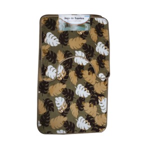 JOGO DE TAPETE PARA BANHEIRO DE POLIÉSTER COM 02 PCS - 894279-D