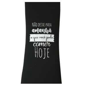 PORTA TALHER COM CAPA NEOPREME E  ZÍPER  E FRASES DIVERSAS 24CM - FGC3578-A