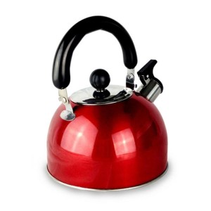 CHALEIRA INOX COLOR COM ALÇA E BICO COM APITO - 2 LITROS - 3557-VN