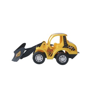 TRATOR TERRAPLANAGEM DE FRICCAO DE PLÁSTICO AMARELO 10CM X 23CM - LP0014-A