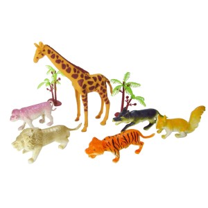 KIT ANIMAIS SORTIDOS DE PLÁSTICO COM 13 PEÇAS - LPDB60