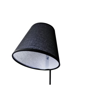 LUMINÁRIA DE MESA EM METAL COM BASE MADEIRA 15X49CM - 2352-PT