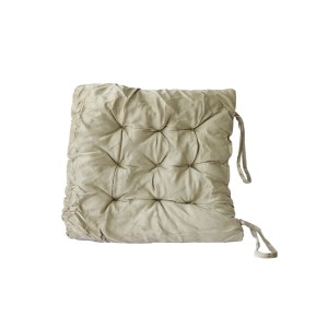 ALMOFADA FUTTON DE POLIESTER COM TIRAS PARA PRENDER NA CADEIRA 38X38CM - 96498-BG