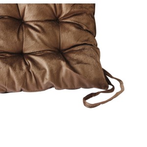 ALMOFADA FUTTON DE POLIESTER COM TIRAS PARA PRENDER NA CADEIRA 38X38CM - 96498-MR