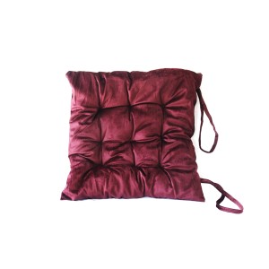 ALMOFADA FUTTON DE POLIESTER COM TIRAS PARA PRENDER NA CADEIRA 38X38CM - 96498-VN