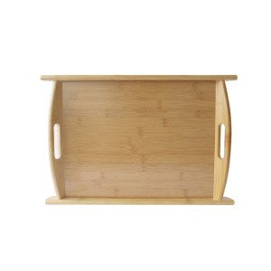 BANDEJA DE BAMBU RETANGULAR COM ALÇA NA LATERAL  44X30CM - CZ19480