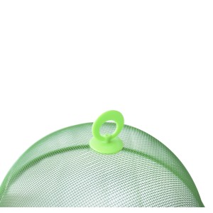 TELA PROTETORA DE ALIMENTOS EM METAL COM ALÇA NO TOPO 28CM - FX98208-VD