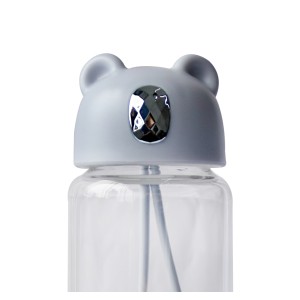 GARRAFA DE VIDRO BEAR BOTTLE COM CAPA DE VELUDO COM TAMPA E ALÇA - GDR0456-LL