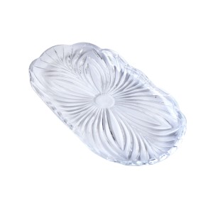 BANDEJA DE CENTRO DE MESA E PETISQUEIRA OVAL ALBERTA 24X14CM - 7044