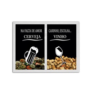 PORTA ROLHAS E TAMPINHAS BRANCO 30 X 40 CM - 795