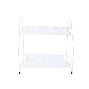 SUPORTE ORGANIZADOR DE METAL COM 02 PRATELEIRAS 31X17X33CM - 2674-BR