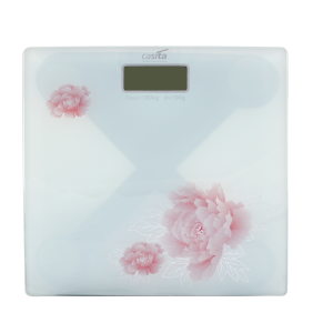 BALANÇA DIGITAL DE VIDRO TEMPERADO PARA BANHEIRO QUADRADA 180KG - CA05022-RS