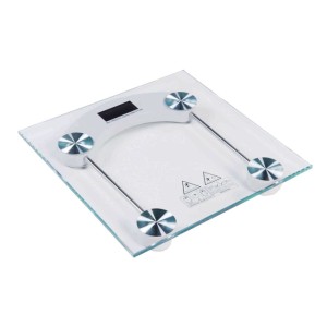 BALANÇA DIGITAL VIDRO TEMPERADO PARA BANHEIRO QUADRADA CAPACIDADE 180 KG - CT1070
