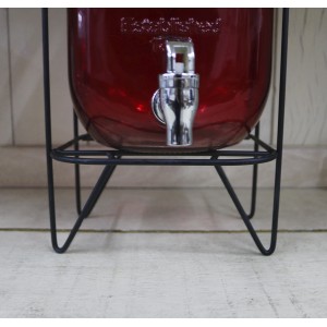 SUQUEIRA DE VIDRO COM SUPORTE ARAMADO 5 LITROS - VDS50015-VM