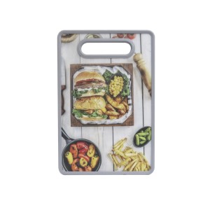 TABUA DE CORTE DE PLÁSTICO COM ESTAMPAS DIVERSAS 30X20CM - CT0477-D