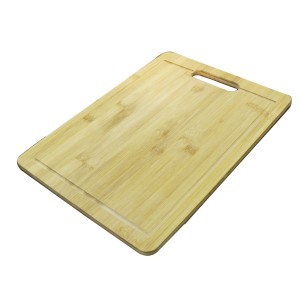 TABUA DE CORTE RETANGULAR DE BAMBU COM ALÇA  36X26CM - TRC8049