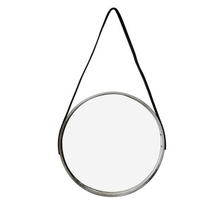 ESPELHO DE PAREDE DE MADEIRA REDONDO 40CM - TRC8056 -CZ