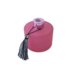 FRASCO DIFUSOR DE VIDRO REDONDO COM PENDENTE DECORATIVO 7CM 180 ML - HD02003-PK