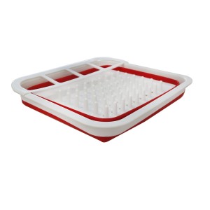 ESCORREDOR DE LOUÇA RETRATIL DE SILICONE E PLÁSTICO  30X36CM - 2770-VM